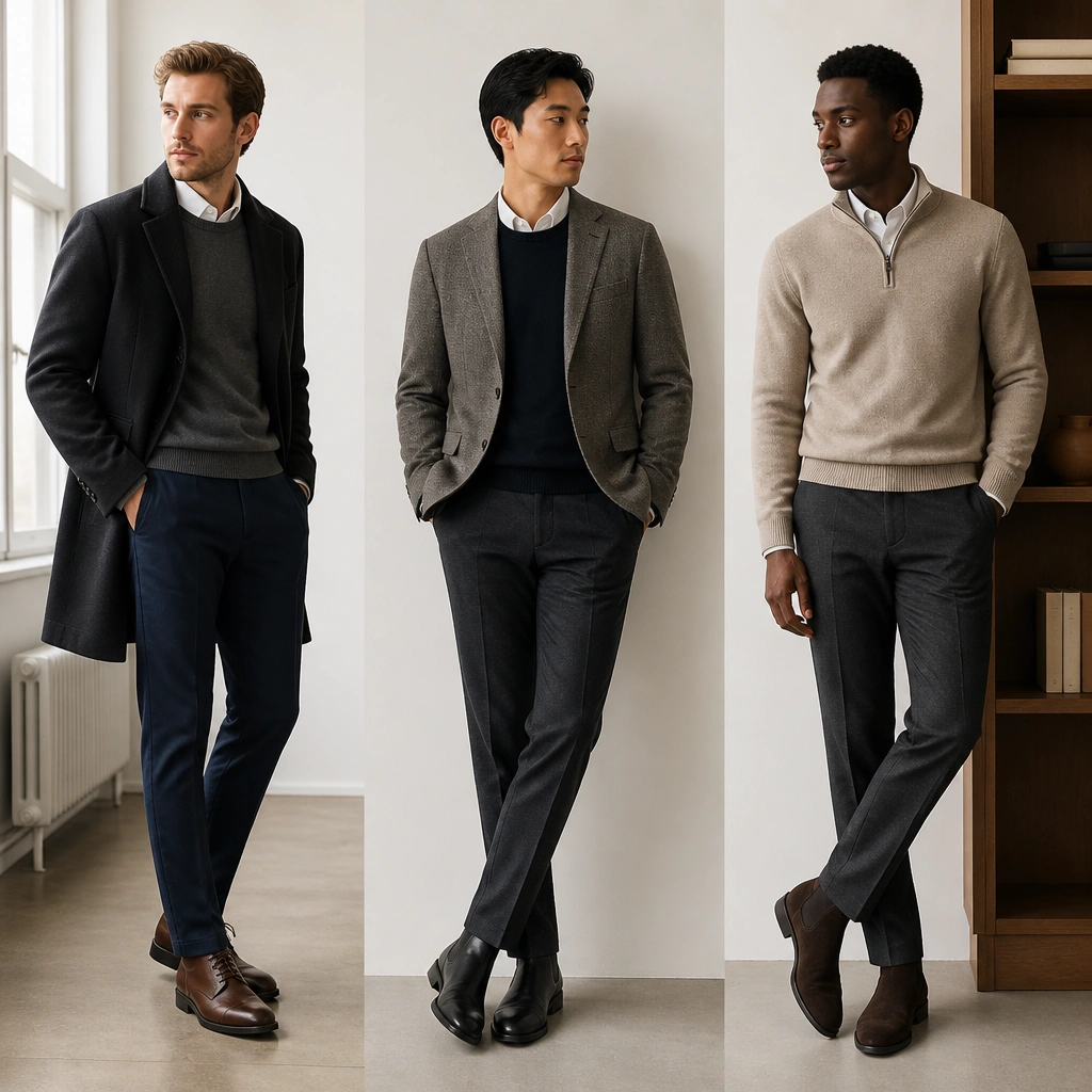 For Renters: Winter Business Casual Outfits for Men