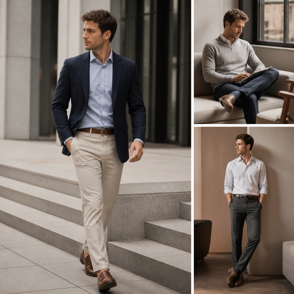 Low-Maintenance Business Casual Men Work Outfits