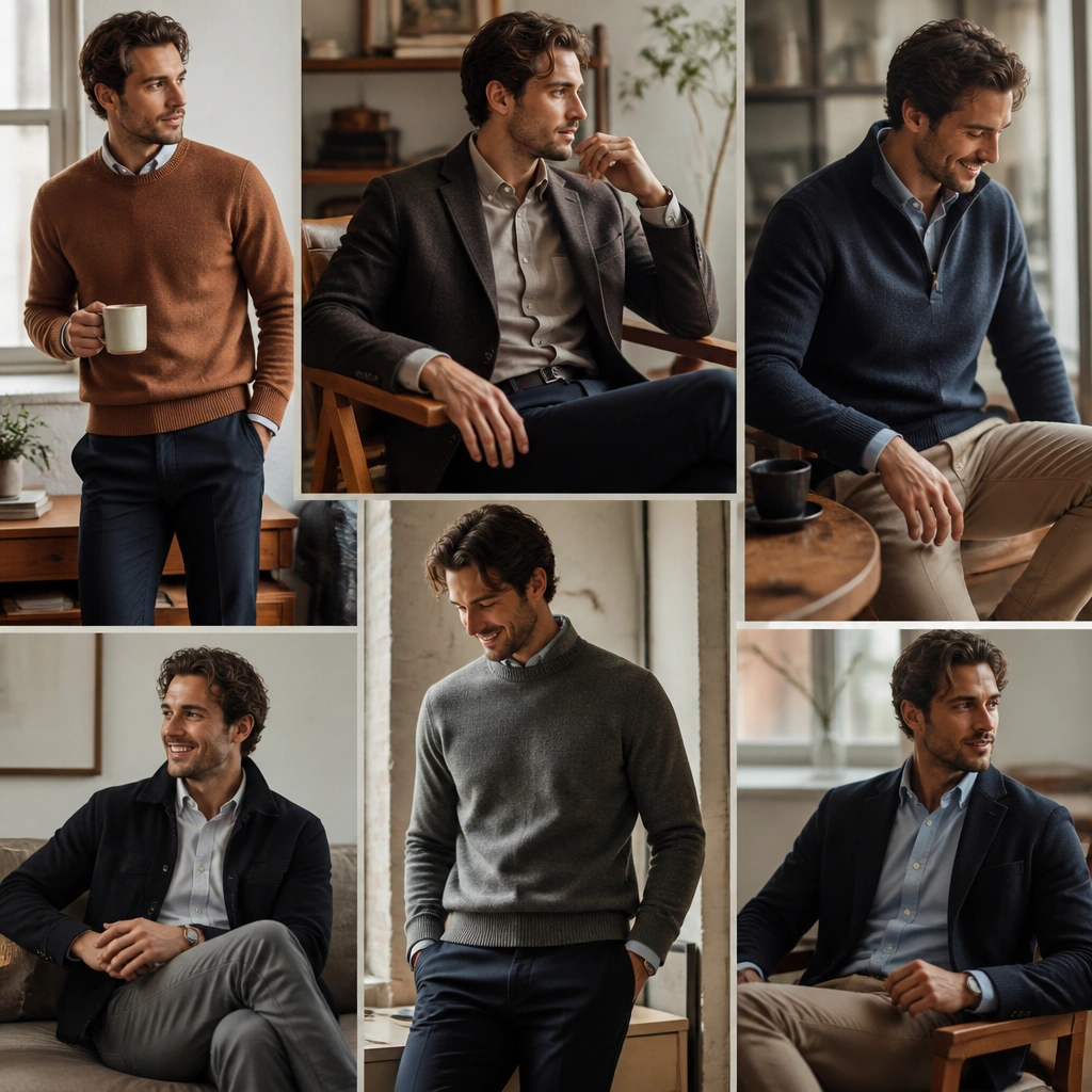Cozy Men’s Business Casual Work Attire Ideas