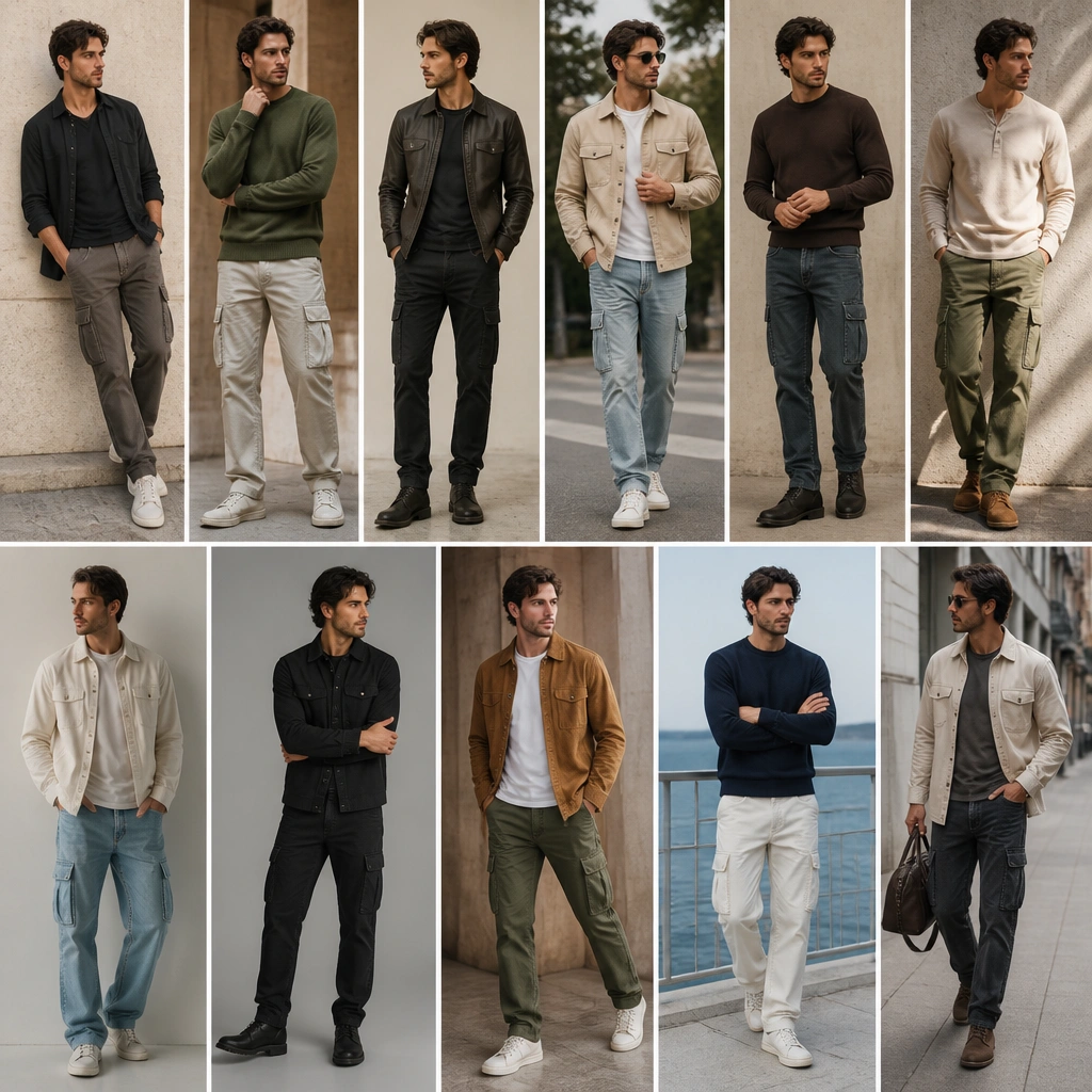 11 Luxe Men’s Cargo Jeans Outfit Ideas