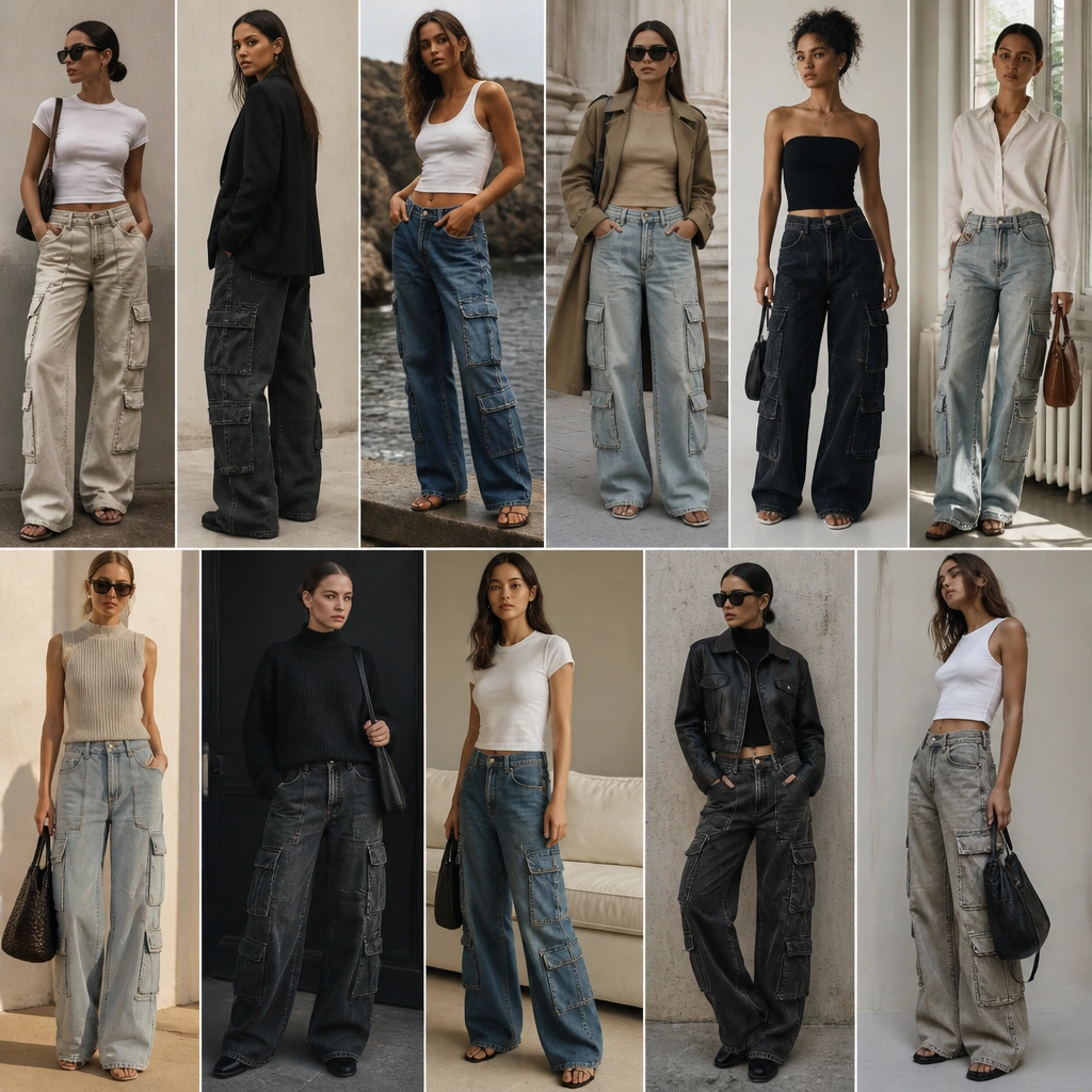 11 High-End Cargo Jeans Outfit Ideas