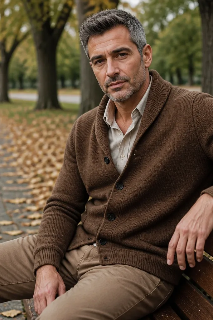 Aesthetic Brown Cardigan Outfit Ideas