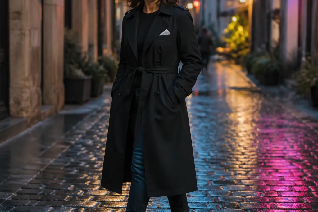 All Black Black Trench Coat Outfit Ideas That Always Work