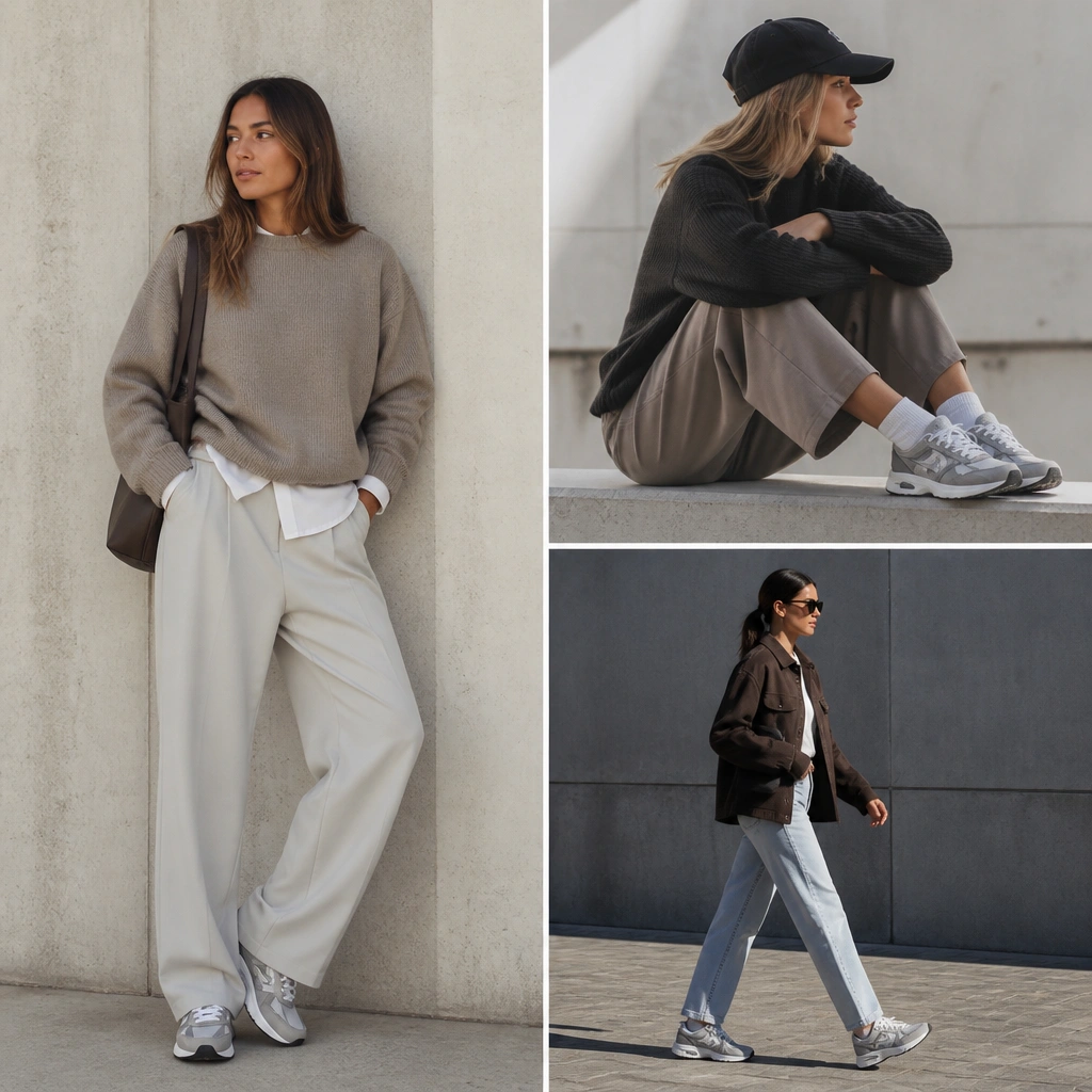 Minimalist ASICS sneakers outfit ideas for a modern look