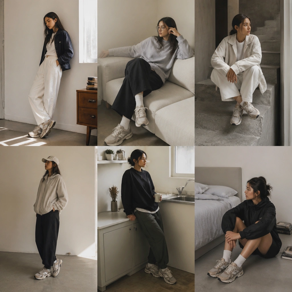 Small-space ASICS outfit ideas for Gel NYC looks