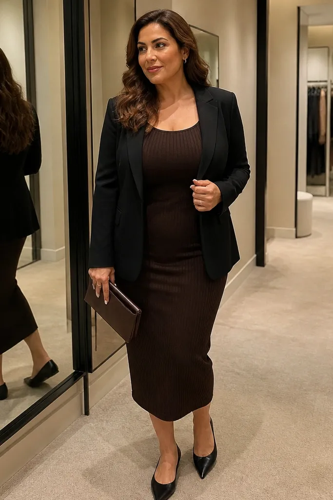 Best Brown Dress Outfit for Date Night