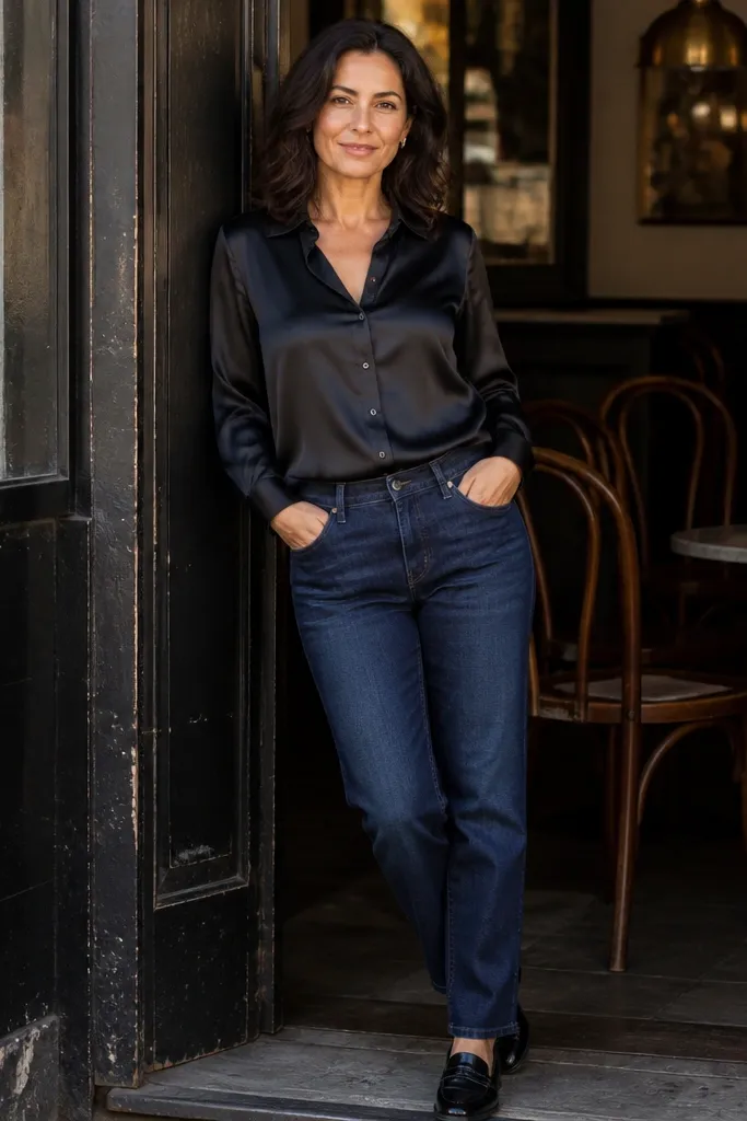 20 Black Shirt Blue Jeans Outfit Men Combos