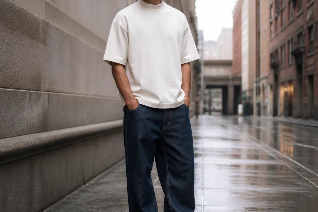 25 Blue Baggy Jeans Outfit Men Ideas