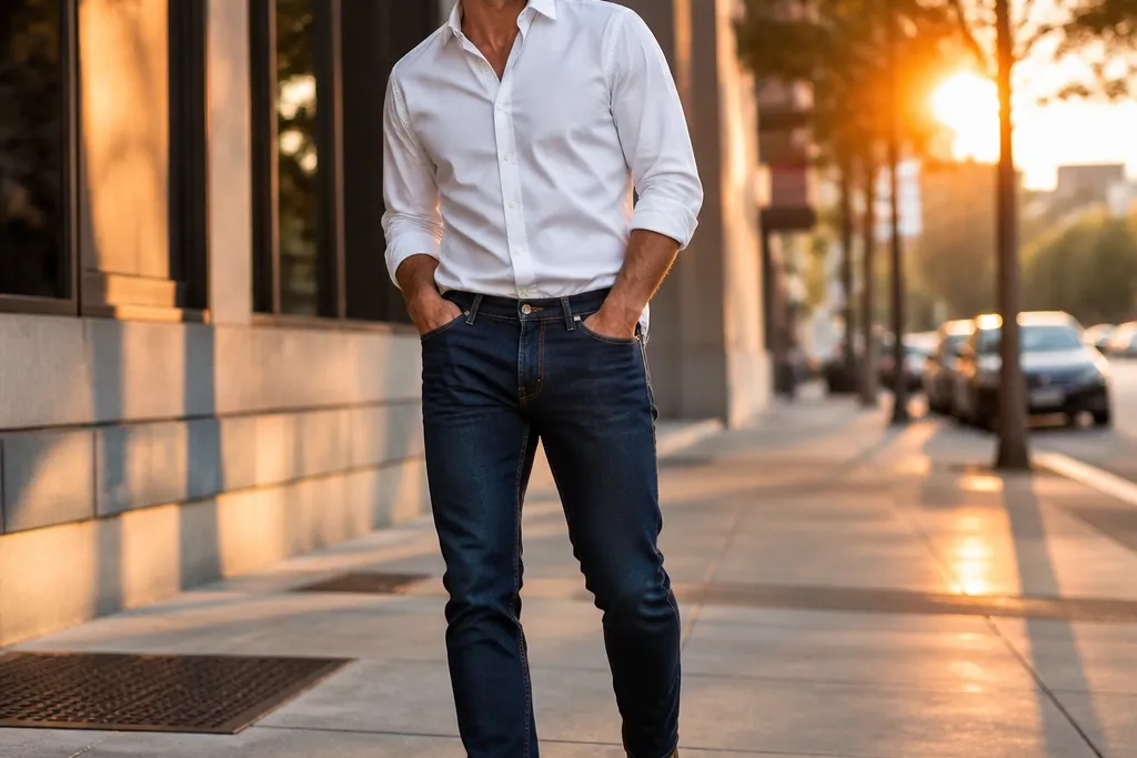 30 Blue Jeans Outfit Men You Can Wear