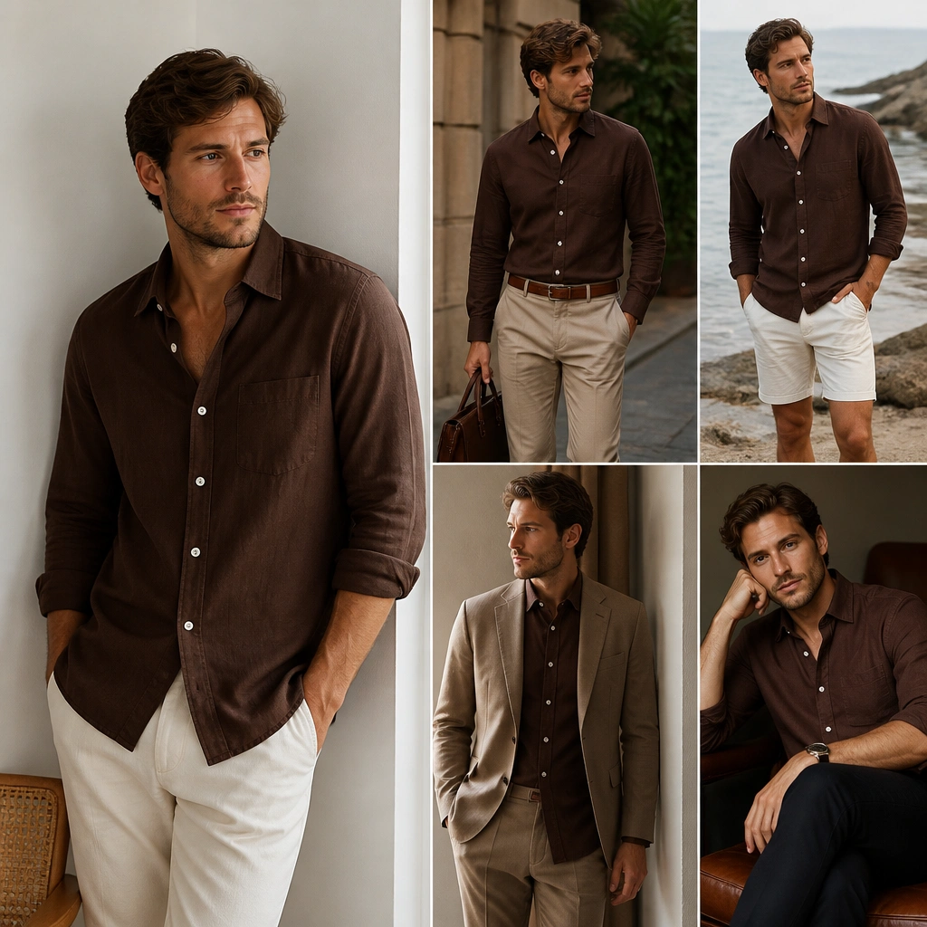 Brown Button-Down Shirt Outfit Ideas for Every Occasion