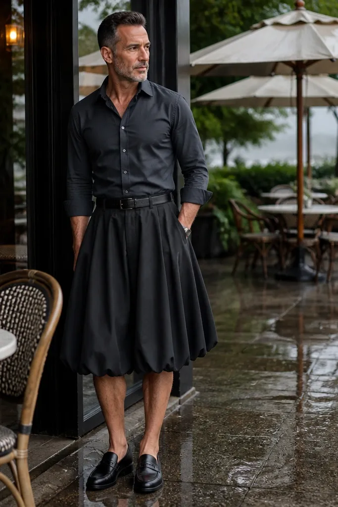 Capsule Wardrobe Black Bubble Skirt Outfit Ideas
