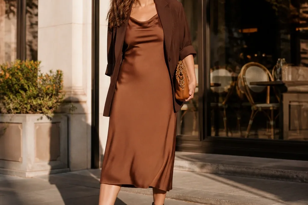 Chic Aesthetic Brown Dress Outfit Ideas
