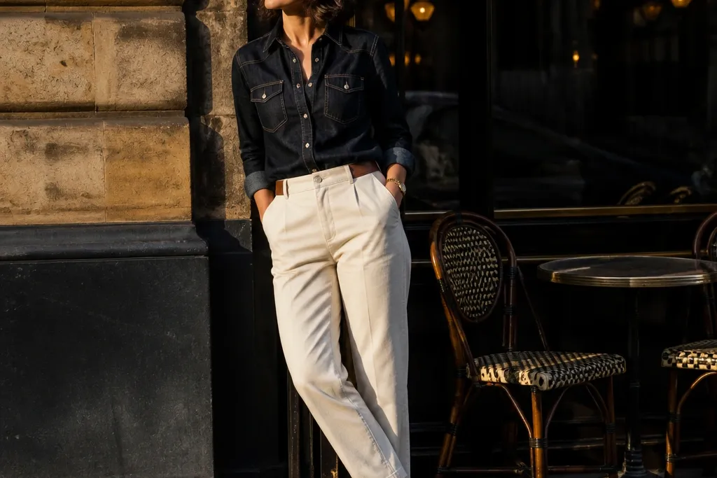 Dark Denim Top Outfit Ideas on a Budget