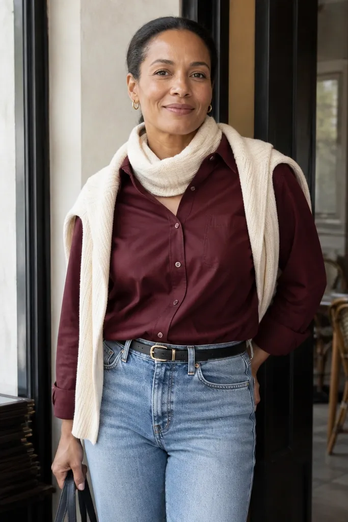15 Dark Red Shirt Outfit Ideas I'd Choose Again