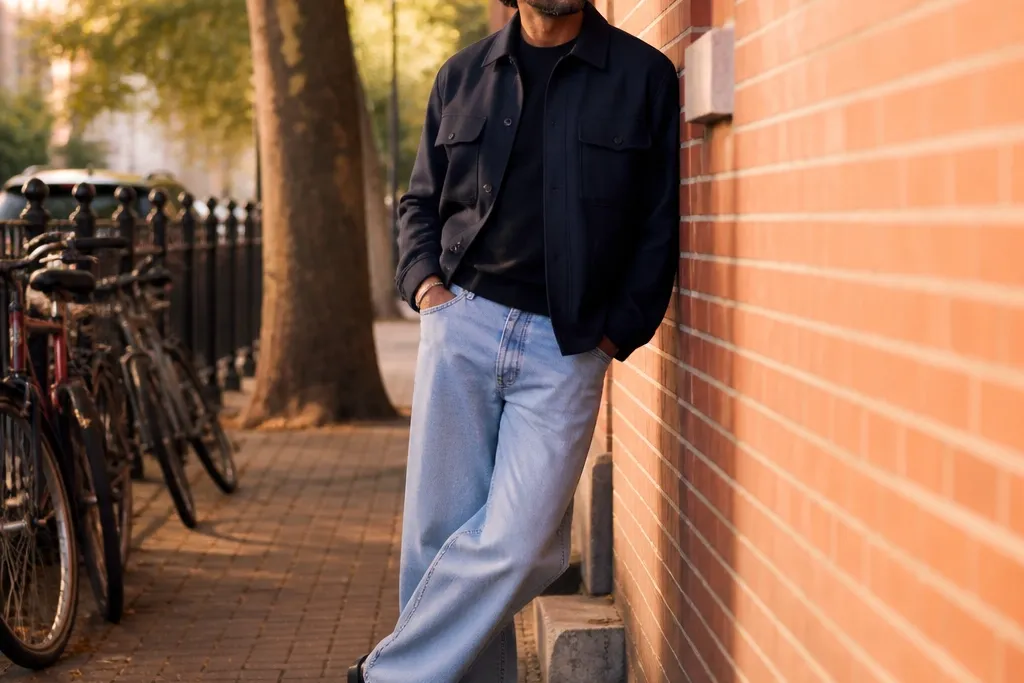 20 Light Blue Baggy Jeans Outfit Men Outfits