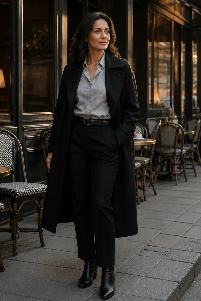 Long Black Trench Coat Outfit Ideas for Men