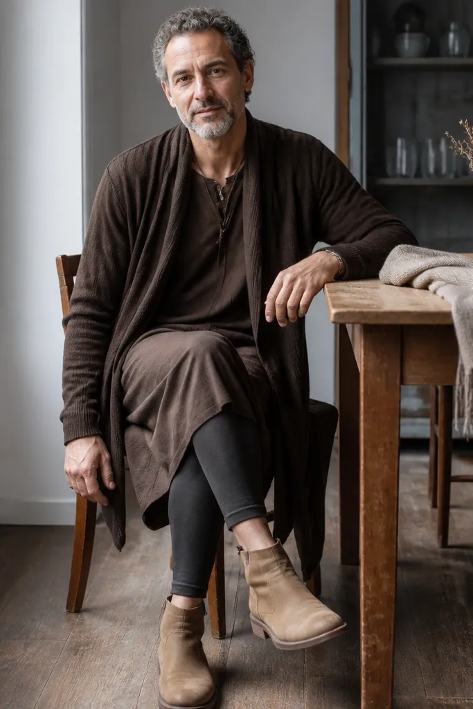 Long Brown Cardigan Outfit Ideas