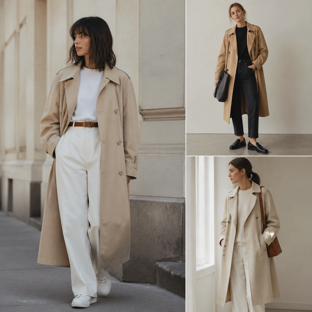 Low-Maintenance Long Trench Coat Outfits