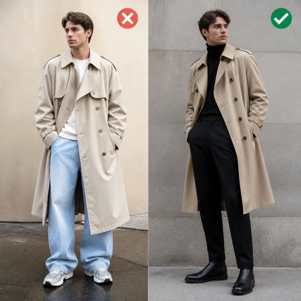 Long Trench Coat Outfit Mistakes to Avoid