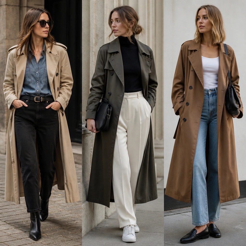 Quick & Easy Long Trench Coat Outfit Ideas
