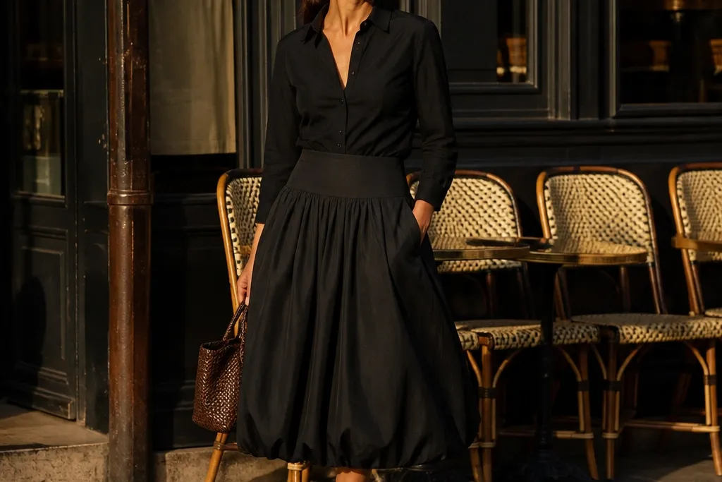 Midi Bubble Skirt Outfit Ideas That Look Elegant