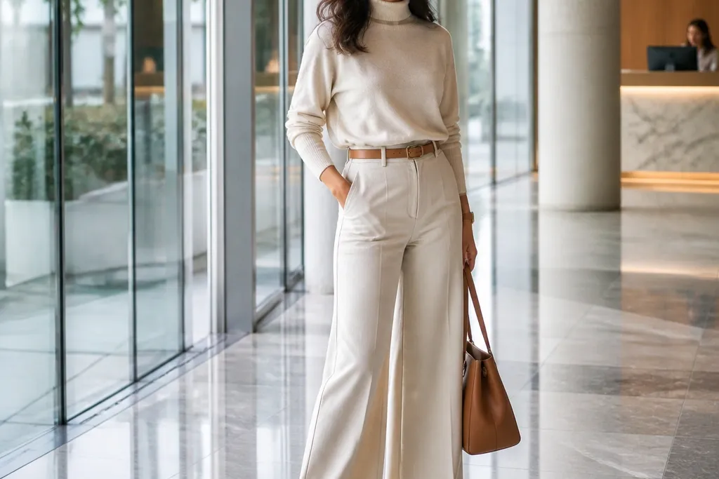25 Monochrome Casual Office Outfits for Women That Always Work