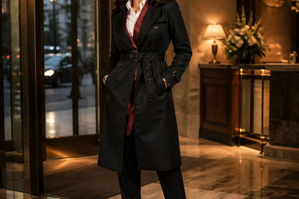 Party Outfit With Black Trench Coat Ideas I Loved Most