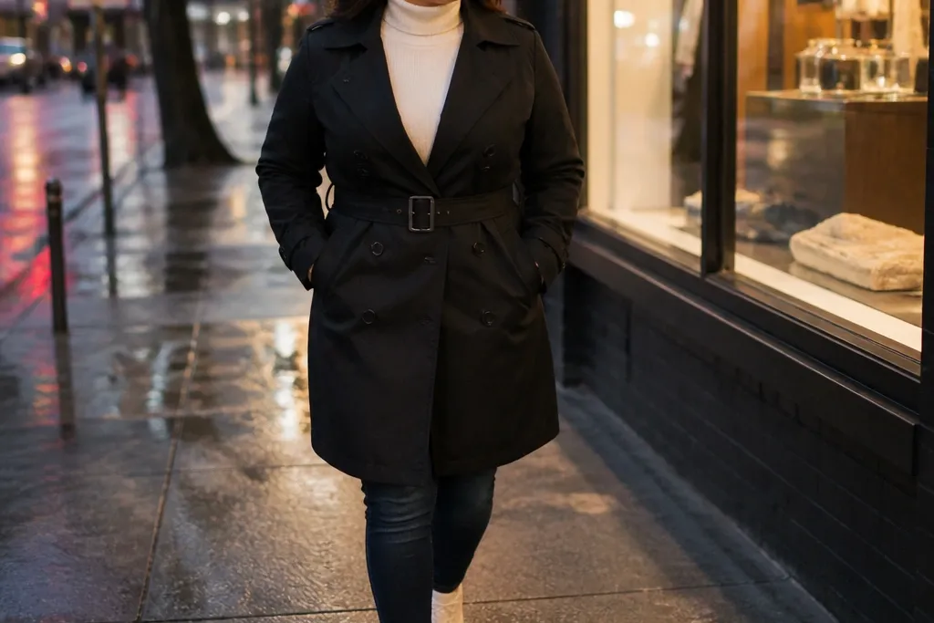 Petite Casual Black Trench Coat Outfit Ideas That Work