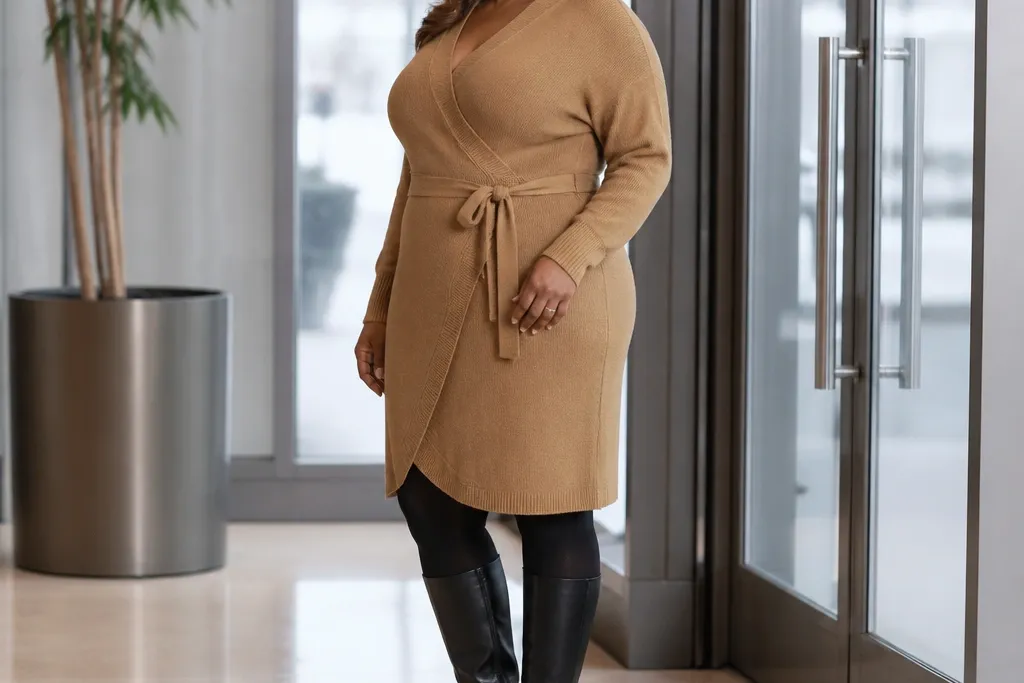 20 Plus Size Winter Work Outfits for Women That Fit