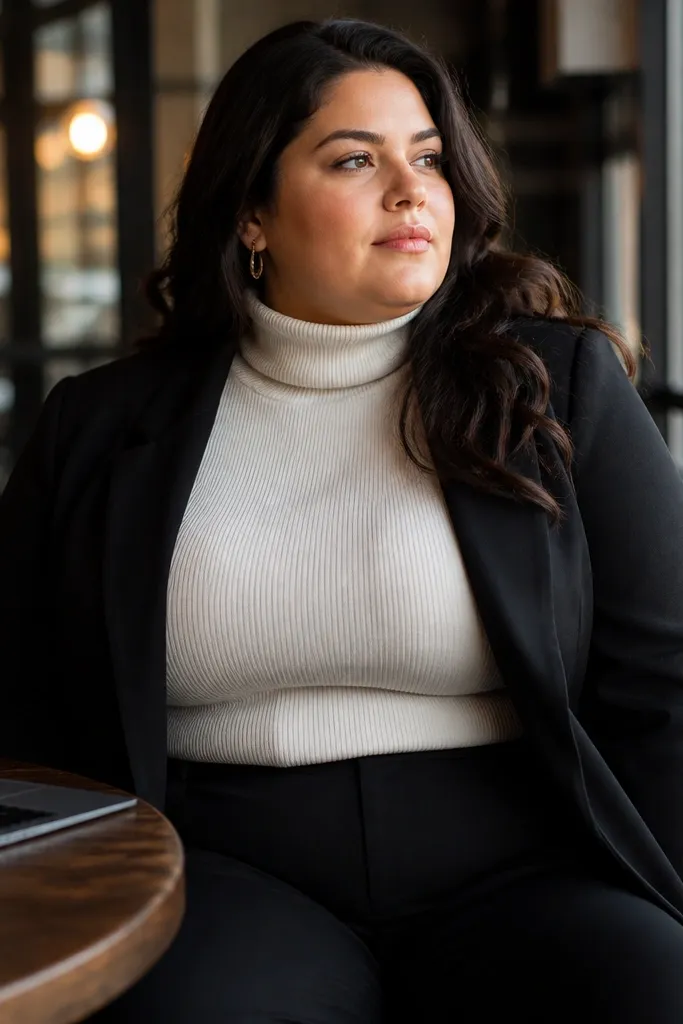 20 Plus Size Winter Work Outfits for Women That Fit