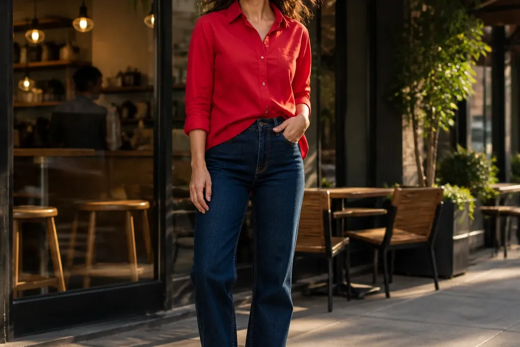 20 Red Button Up Shirt Outfit Ideas I'd Style Again