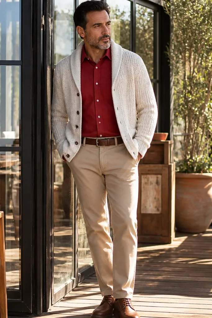 20 Red Long Sleeve Shirt Outfit Ideas for Every Season
