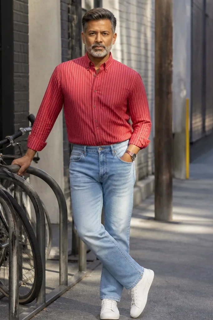15 Red Striped Shirt Outfit Ideas Worth Trying
