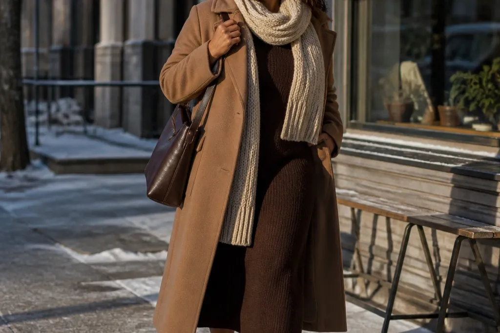 Weekend Brown Dress Outfit in 5 Minutes